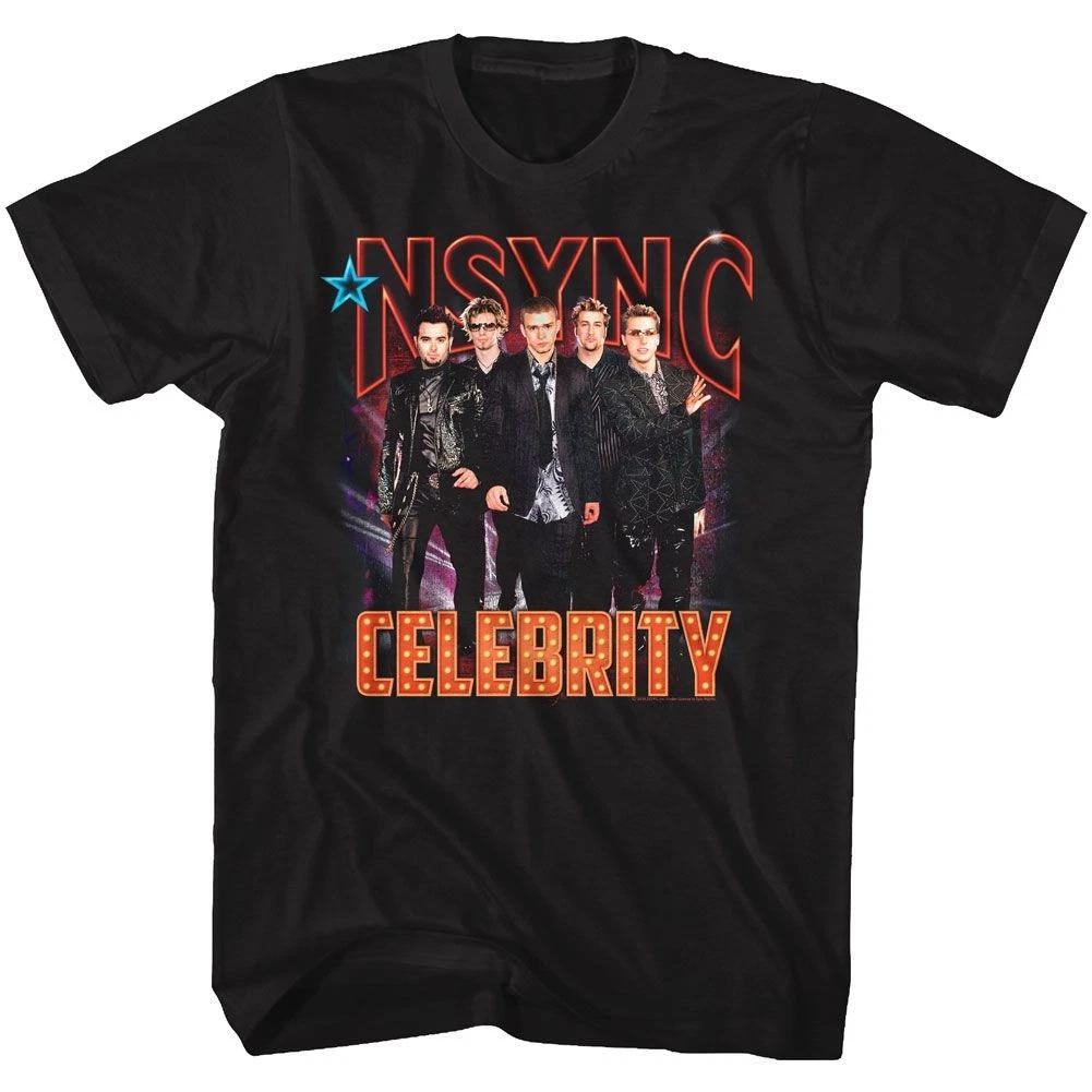NSYNC Celebrity Black Pop Music Boy Band Children's T-shirt