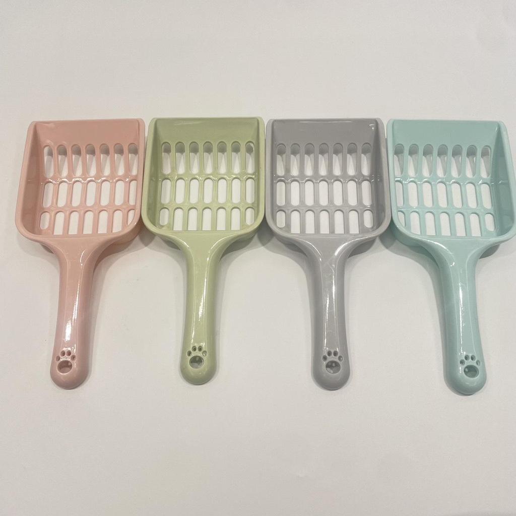 Совок для кошачьего наполнителя конфетного цвета с ручкой высокой ценности - Маленький инструмент для уборки питомника