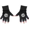 Перчатки без пальцев Helloween унисекс для взрослых с тыквой