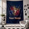 Custom Tapestry Wall Hanging, Bologna FC Personalized Name Text Home Wall Decor