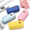 Stationery Storage Simple Wind Candy Color Large Capacity Multifunctional Pencil Bag Flip Pen Bag Stationery Box