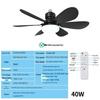 Smart Silent Ceiling Fan Light with E27 Base & 3-Color Dimming