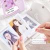 Мини-фотоальбом с лентой-бантиком, держатель для фото 3 дюйма, дизайн с лентой-бантом, для фотокарточек, с несколькими карманами, мини-книга для коллекционирования фото, карточки кумиров