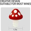 2pcs Mushroom-Shaped Wine Stoppers Colorful Mushroom Decoration Practical Wine Accessories  Kitchen