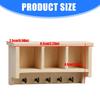 Hanger Wooden Miniature Accessories Wall Mounted Shelf Storage Solution For 1/12 Scale Tiny Rooms