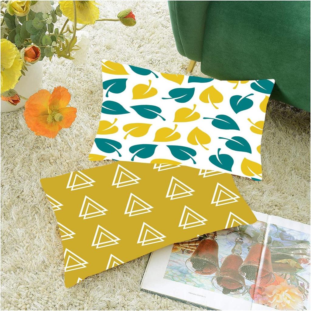 Набор из 5 многоцветных декоративных наволочек из джута ручной работы - CC14 - (12 дюймов x 12 дюймов)