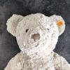 [USED] Beige Steiff teddy bear with anonymous shipping tag, approximately 33cm