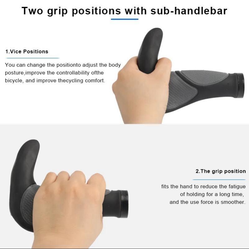 Велосипедные грипсы Удобные ТПР Резина МТБ Велоспорт Эргономичные С замком Руль Горного велосипеда Оболочка Чехол Амортизация Рукоятки