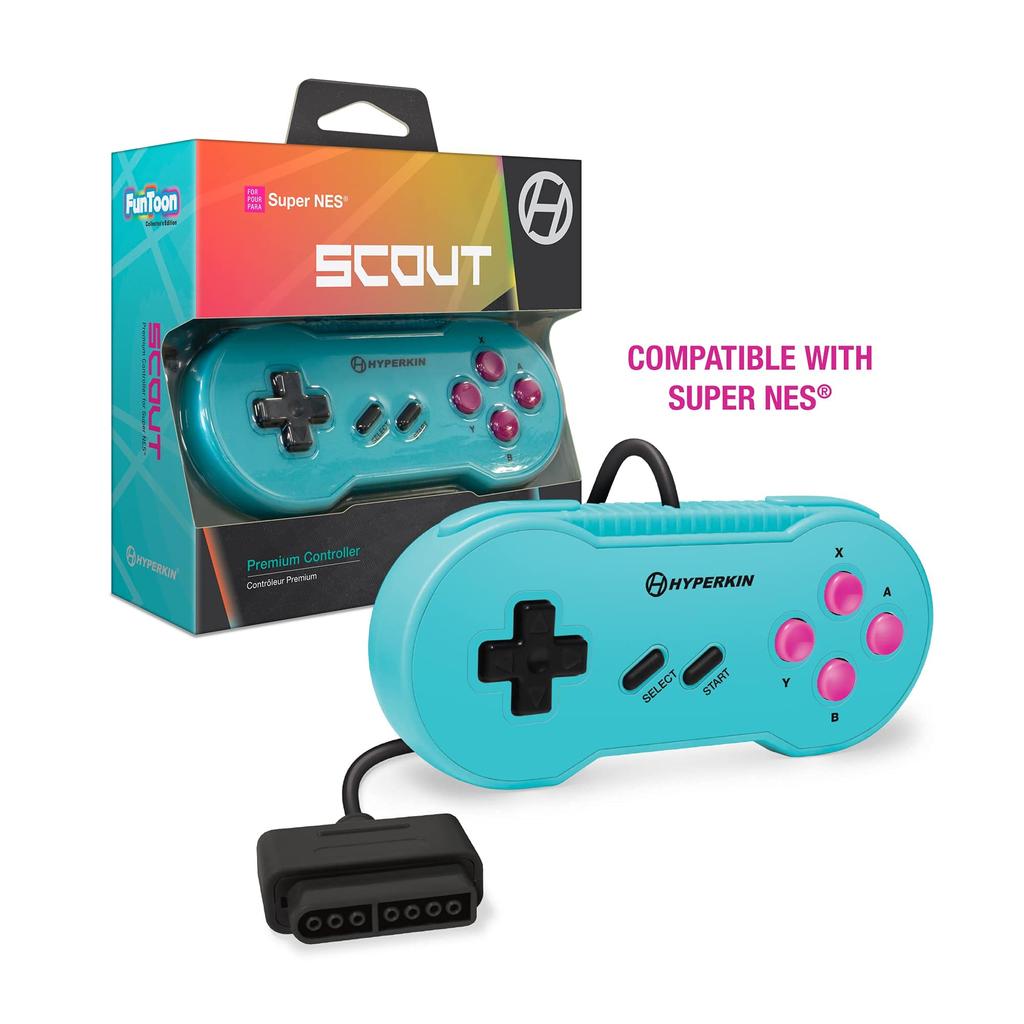 Hyperkin Scout Premium Controller Controller Hyper Beach Specially Built Comfortable Retro Pad SNES®/SFC® &