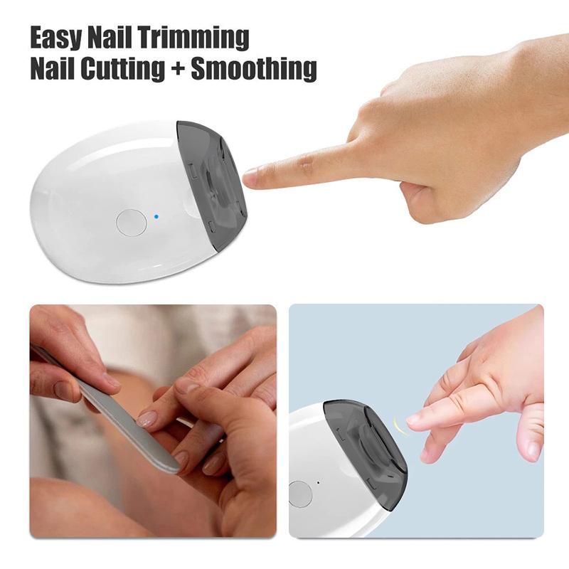 Электрические кусачки для ногтей с подсветкой Автоматический триммер для маникюра Взрослый Детский Ноготь на пальце руки Ноготь на пальце ноги Ножницы Педикюр Полировка Ногтей Кусачки