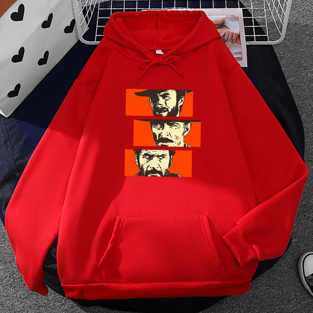 Хороший Плохой Злой Толстовки с длинным рукавом Зимние Толстовки с капюшоном Сериал Графическая печать Свитшоты Топы