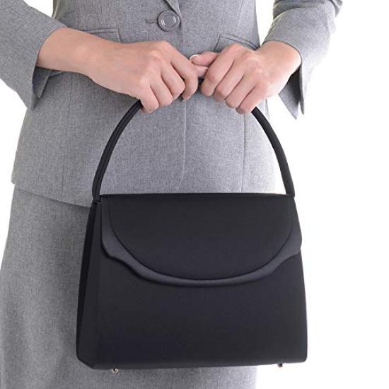 Aurora Black Formal Bag, Made in Japan, Water-Repellent, Large, Suitable for Weddings, Funerals, and Other Formal Occasions, Black, F1