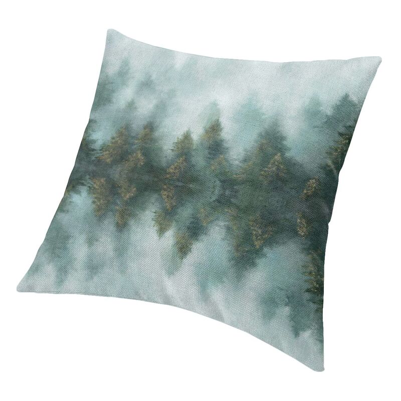 Custom Mountain Forest Natural Landscapes Pillow Case Living Room Decoration Modern Outdoor Cushions Square Pillowcase