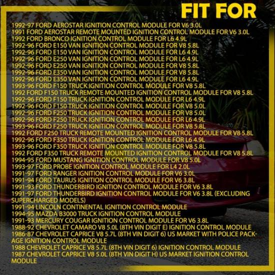 Ignition Module Control escort lynx FORD/MERCURY/LINCOLN 93-96 LX218 TRUCK/CARS