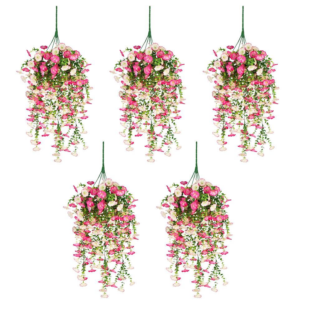 Silk Artificial Hanging Flower Vines for Yard For Front Door Garden Decor Weather Resistant Faux Plant 77x36cm