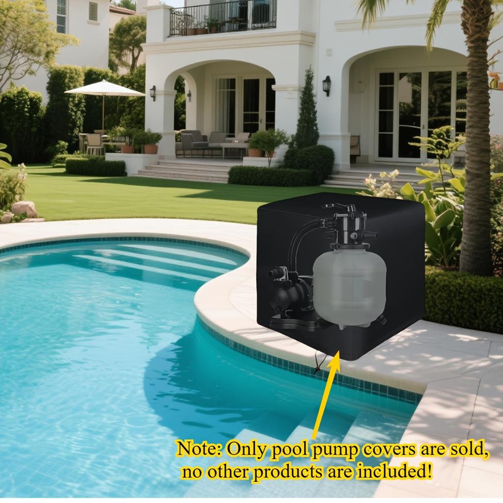 Filter System Cover, Swimming Pool Pump Cover, Water Pump Cover Outdoor Protection Swimming Pool Equipment