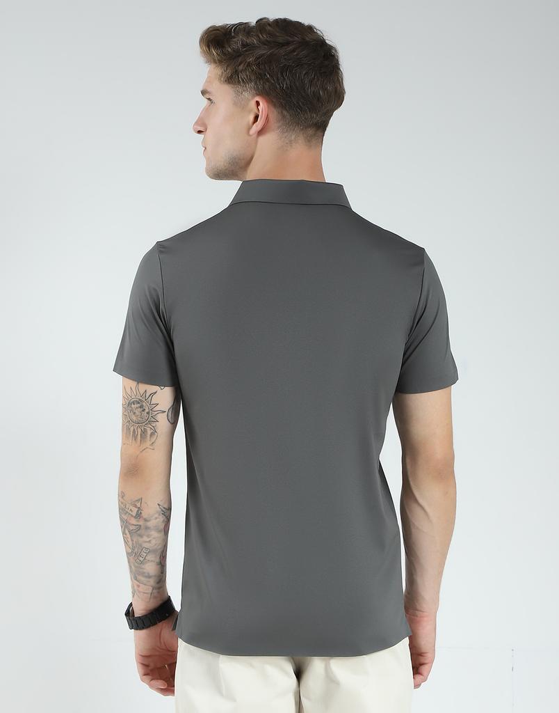 MONTE CARLO Men's Slim Fit Striped Polo Half Sleeve T-Shirt