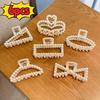 Small paragraph -- 6pcs simple elegant temperament clip cute girl headdress 4cm imitation pearl hair clip bath hair French retro