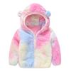 Infant and Toddler Bear Ears Cute Jacket Men and Women Baby Solid Color Hoodie Jacket Children's Wool Sweater