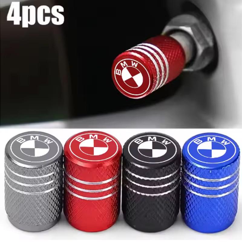 KYLZ4 4PCS Car Wheel Tire Valve Stem Caps Decorative Auto Exterior Accessories For BMW E36 E39 E46 E60 E90 E90 F01 F10 F30 E93 G01 G20