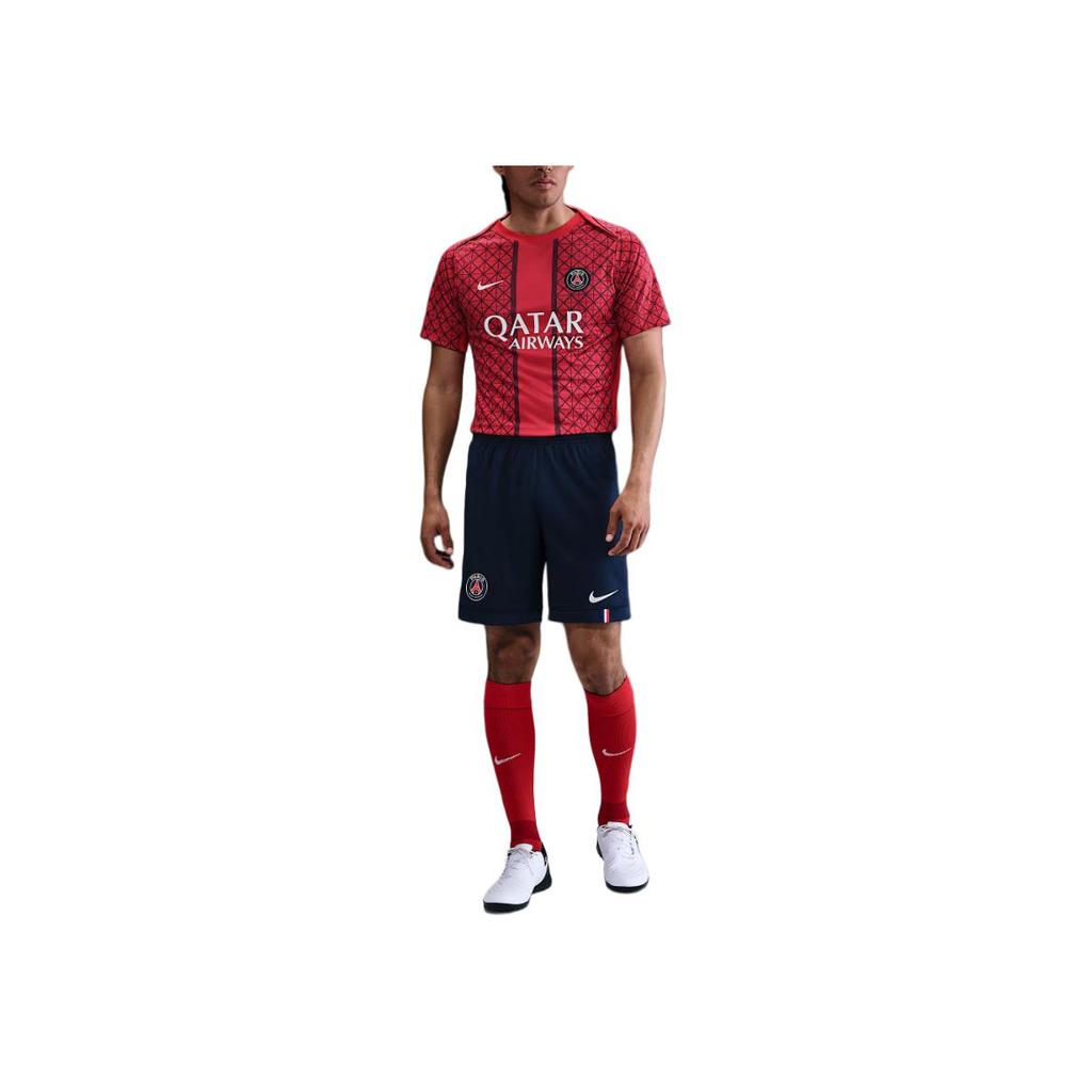 Nike Logo Elastic Slim Fit Three-Quarter Casual Shorts Men shorts Navy-Blue HJ4680-410