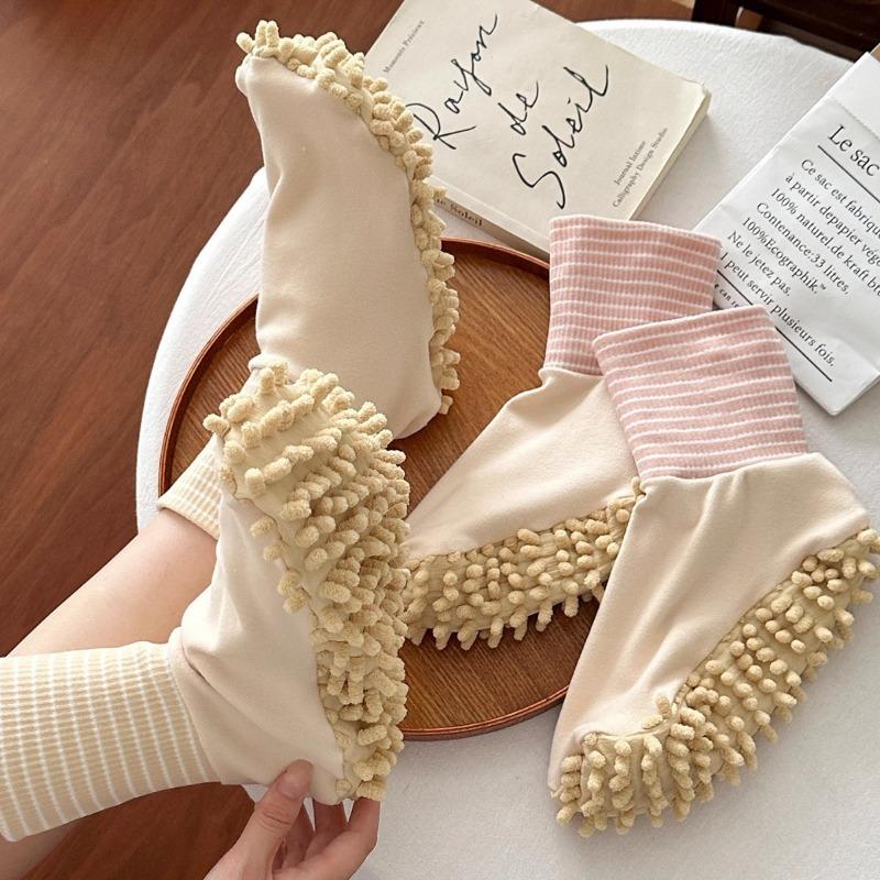 Lazy floor mopping socks Home cleaning absorbent floor socks 2025 new mopping artifact mop socks