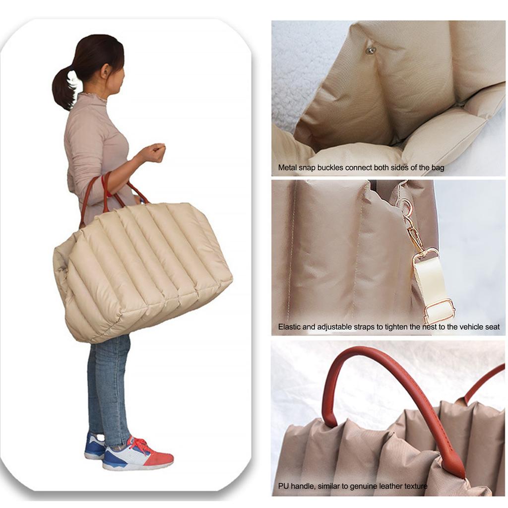 Pet Car Seat Portable Nest Winter Puppy Carrier for Small Dog Cat Travel