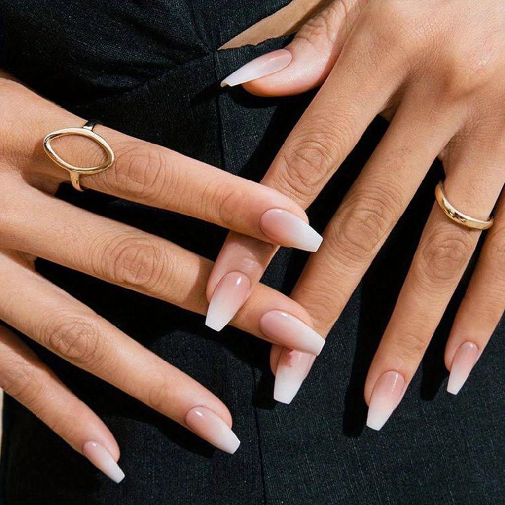 Съемные наклейки для нейл-арта в европейском и американском стиле - Простые, носибельные накладные ногти