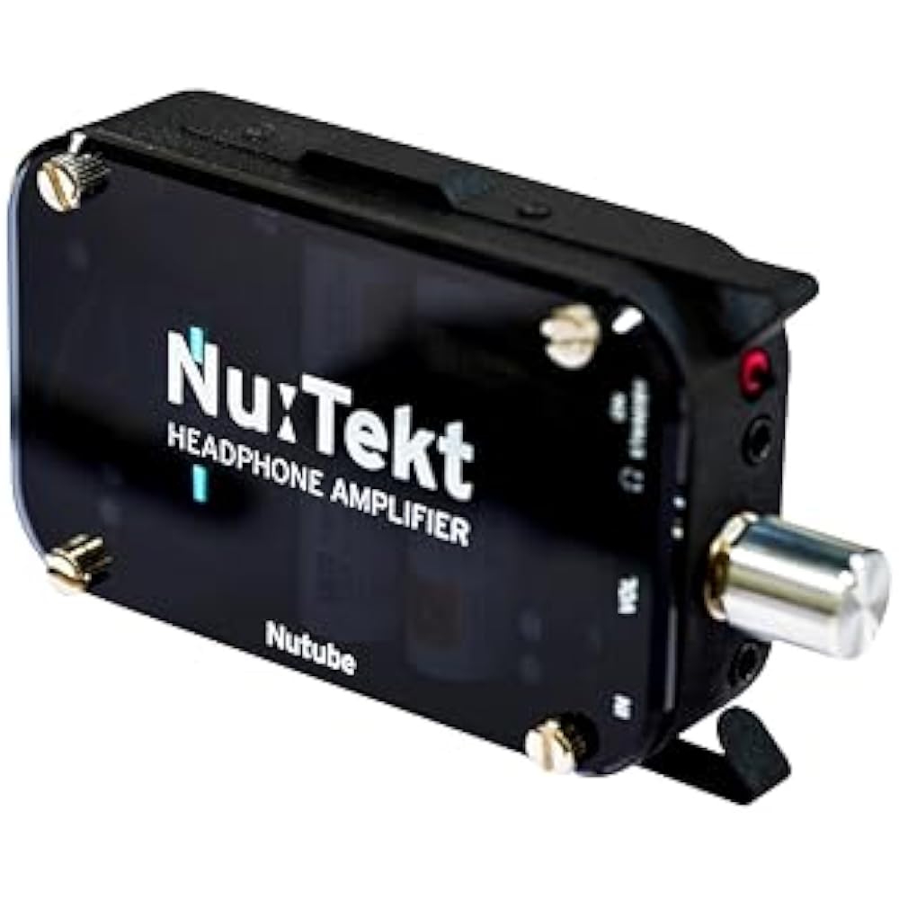 KORG Korg Nu: Tekt HA-S Headphone Amplifier Kit Headphone Amp with Nutube DAC Tube Amp Black