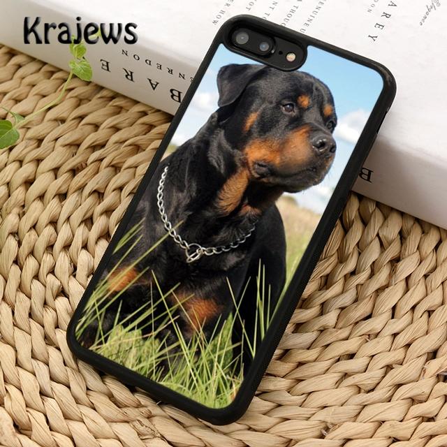 Krajews Rottweiler Dog Soft Phone Case Cover For iPhone 14 5 SE 6s 7 8 Plus X XR XS 11 12 13 Pro Max Samsung Galaxy S21 S22ultra