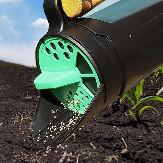 Ручной разбрасыватель семян емкостью 2,5 л, посевной горшок с регулируемой крышкой, ручной дозатор для семян травы, удобрения, соли