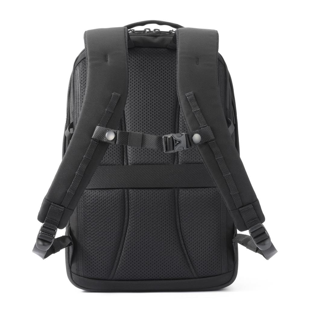 Business Backpack for A4 Size Compatible with Inch 2 Air 17L Capacity Expansion Reflector Setup Rucksack Black H42 X W27 X D14cm [Ace Gene] Men,