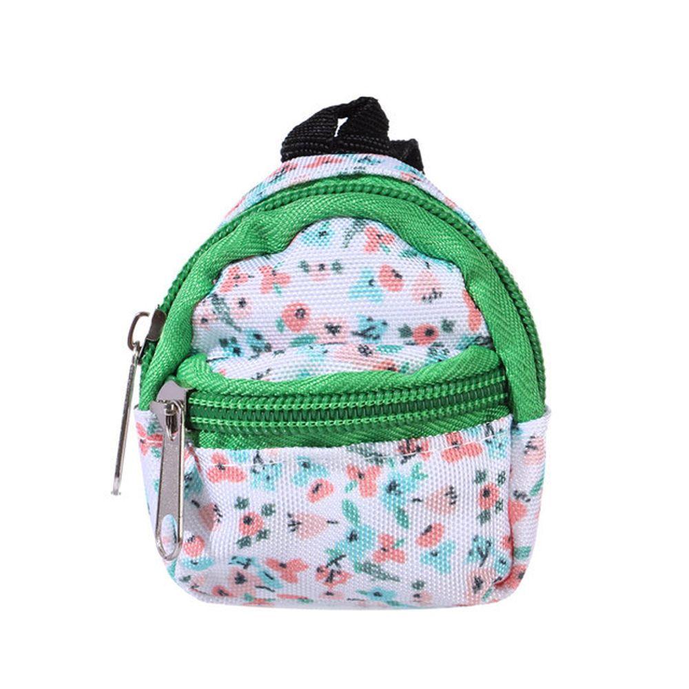 Zipper Mini Backpack 1/6 BJD Rucksack Doll Backpack Miniature Doll Bag BJD Doll Schoolbag Doll Bag