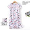 Plus Size Summer Women Nightdress Short Sleeve Cute Cartoon Sleepwear Sweet O Neck Nightgowns Pyjamas Lady's Cotton Sleepdress