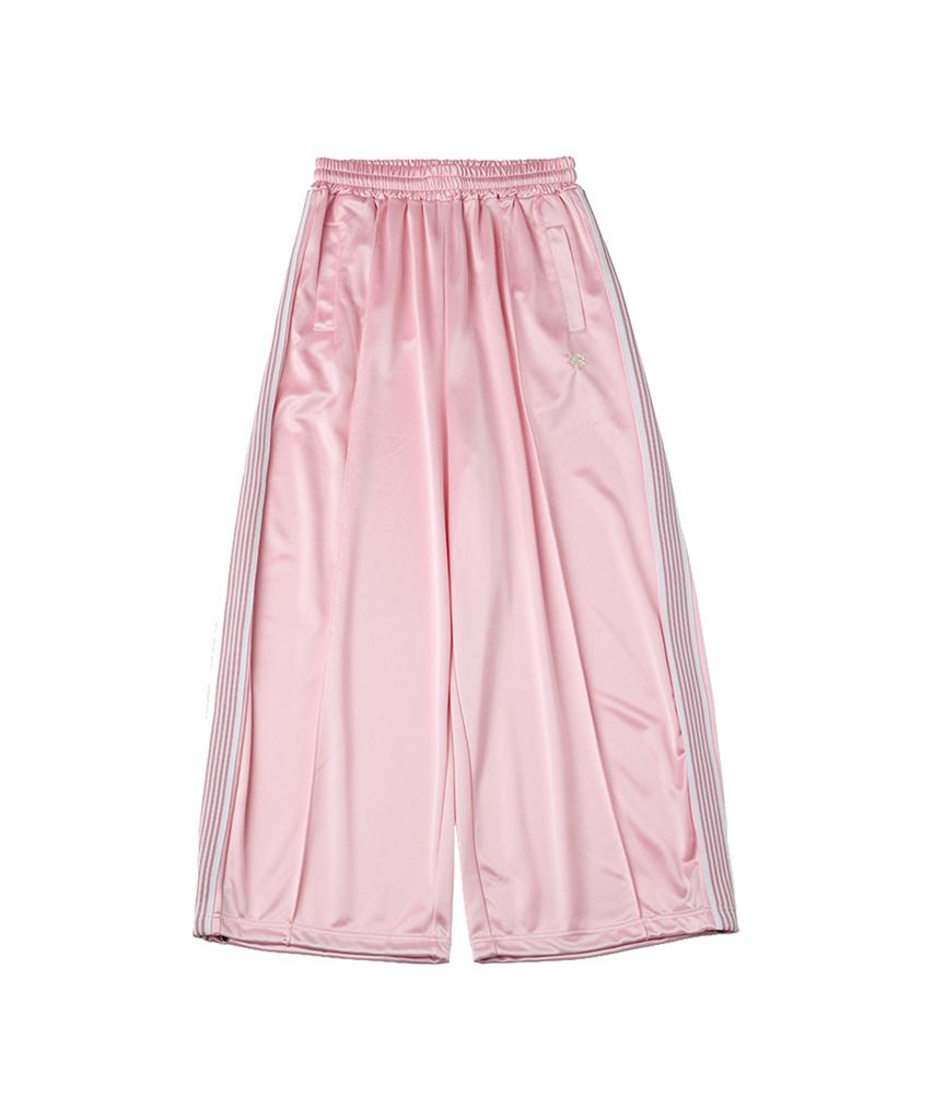 DANGLEDROP Dgdp Balloon Fit Curved Line Track Pants_Light Pink