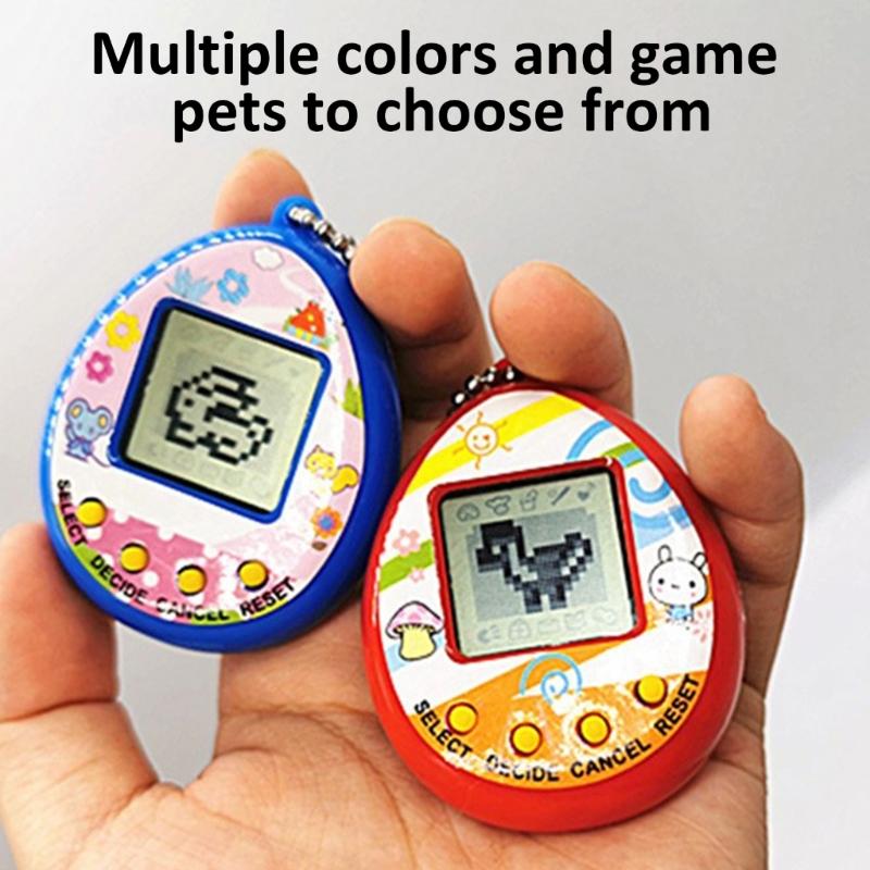 Виртуальные игрушки для домашних животных, ностальгические приставки, электронные цифровые домашние животные, 168 домашних животных, игровой автомат, карманные электронные игрушки для животных