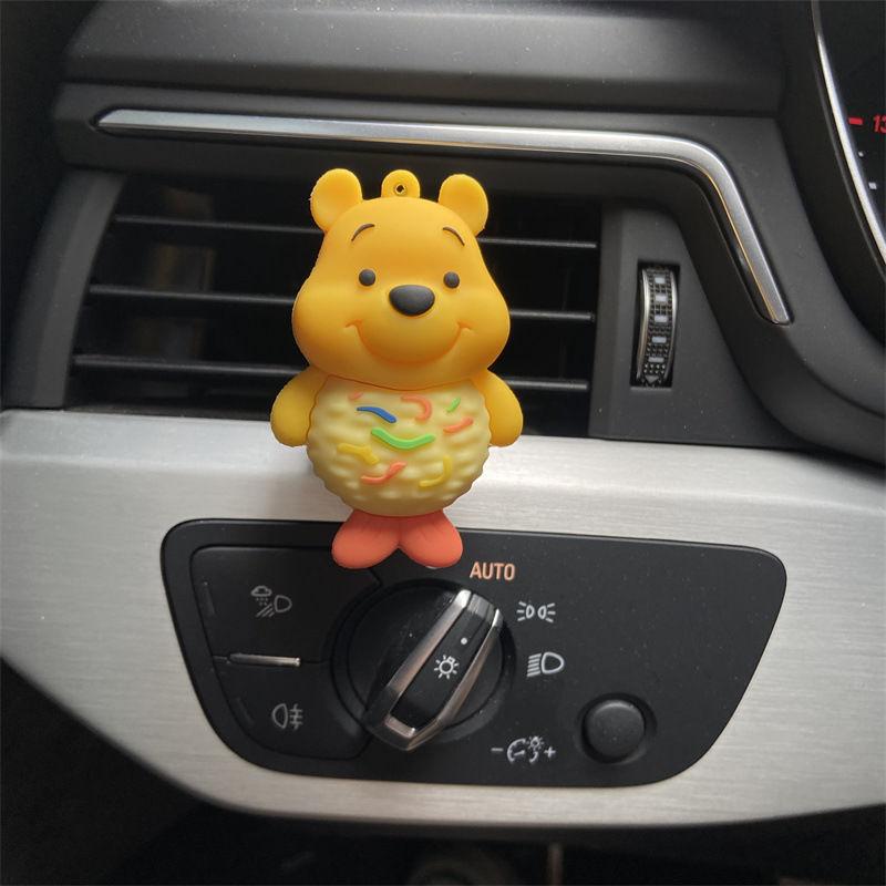 New Kawaii Winnie The Pooh Air Freshener Air Outlet Decoration Fashionable Car Air Conditioner Aromatherapy Car Decoration