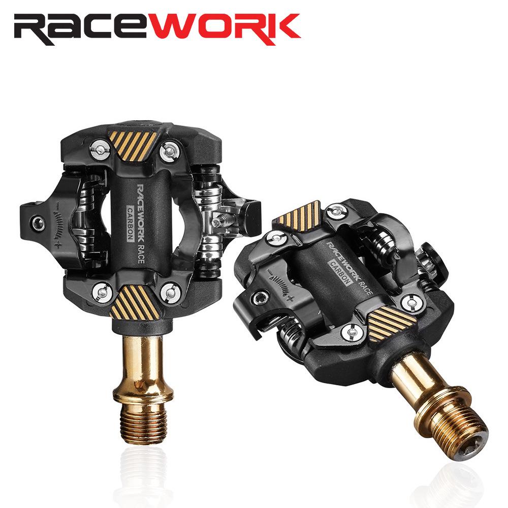 RACEWORK Ультралегкие контактные педали для горного велосипеда SPD M8100 с подшипниками DU
