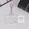 1 Pcs Blank Album Mini Cd Case Key Chain For Diy Backpack Hanging Decor Keychain Pendant