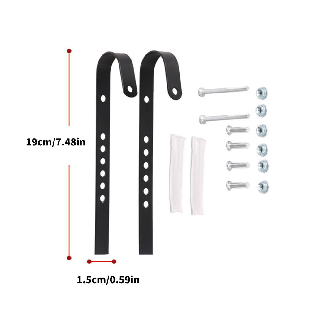 Металлическая передняя корзина для велосипеда, подвесной крюк, регулируемая по высоте, быстросъемный крюк, подвесная грузовая стойка, крюк для руля велосипеда