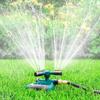 Lawn Sprinkler Leakproof 3 Arm Design 360-Degree Rotatable Irrigation System Universal Simple Installation Adjustable Water Sprinkler