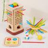 Wooden Material Wooden Stick Board Game Fun Wooden Stick Tower Toy Set  Boys/Girls