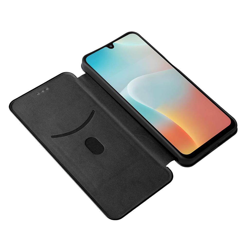 Для Samsung Galaxy F16 5G/M16 5G Чехол Текстура углеволокна Ударопрочный Чехол для телефона из ПУ кожи