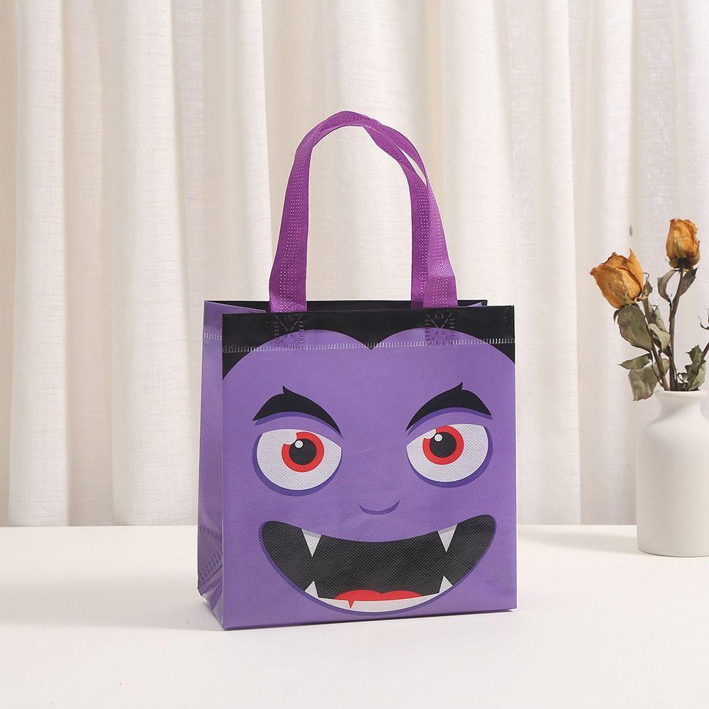4PCS Waterproof Non Woven Tote Bag Portable Size Treat Bag Fun Party Favor Bags Shopping Use