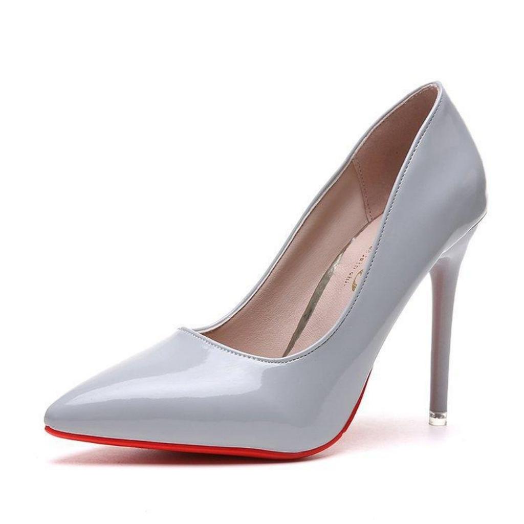 Wholesale New Women's Shoes European and American Style Pointed Shallow Mouth Patent Leather Fashion High Heels for Women
