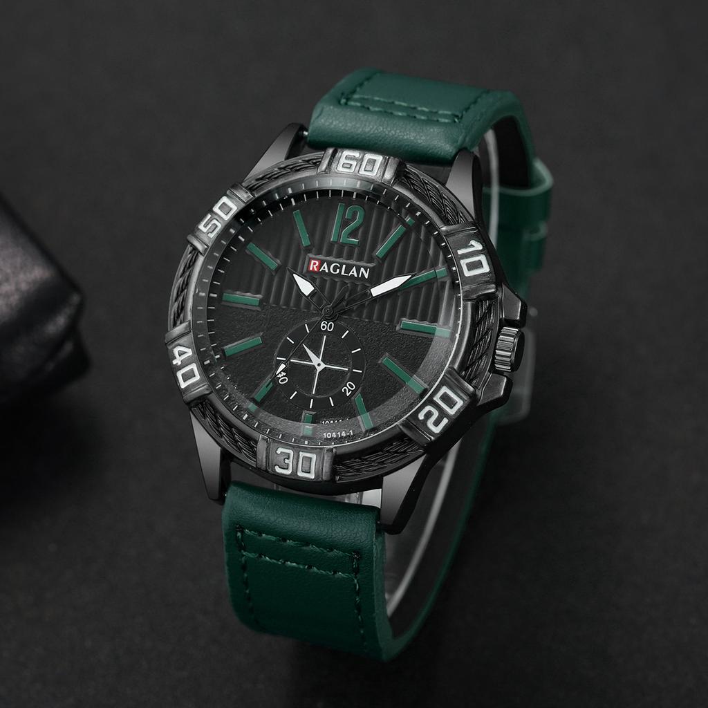 1pcs/set New Men's Watches Business Fashion Digital Large Dial Leisure Trend Quartz Watch (Box Not Included)