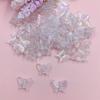 Свободные бусины-разделители ручной работы, бусины-бабочки для изготовления ювелирных изделий, 20 шт., изготовленные из кристаллов аксессуары «сделай сам», акриловый браслет, изготовление ожерелья с отверстием