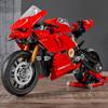 Technology Motorcycle Building Blocks Ducatied 42107 Locomotive Model Mechanical Group Brick Difficult Assembly Toy Kid Gift