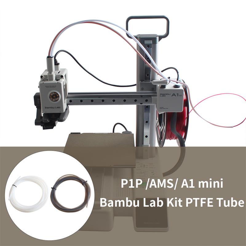 Мини 3D-принтер PTFE трубка 1,75 мм Bambulab Ptfe трубка 4 м Белый Серый AMS LITE для Bambu Lab Ptfe трубка 2,5 мм 4 мм Детали для филамента