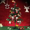 Christmas Tree 2 Feet with 54 Decoration Hanging Props Ornaments for Table Top Office Small Artificial Xmas Tree Party Decor Items for Home